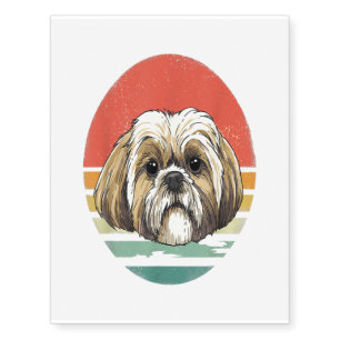 Shih Tzu Dog Breed Lover Gift Temporary Tattoos