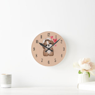 Shih Tzu Dog Breed Round Wall Clock