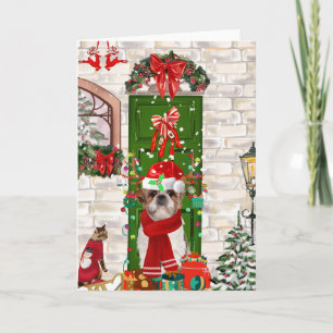 Shih Tzu Dog Christmas Card