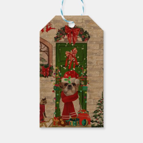 Shih Tzu Dog Christmas  Gift Tags