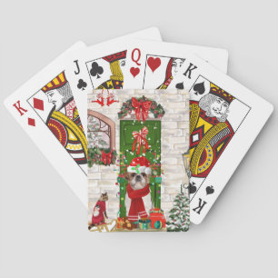 Shih Tzu Dog Christmas  Poker Cards