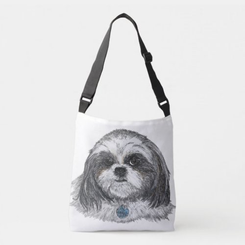 Shih Tzu Dog Crossbody Bag