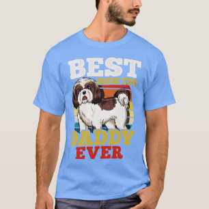 Shih Tzu Dog Dad Retro T-Shirt