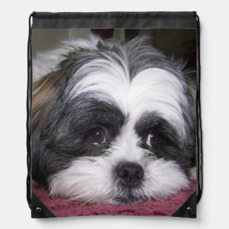 Shih Tzu Dog Drawstring Bag