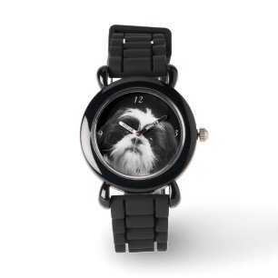 Shih Tzu Dog glitter wrist watch