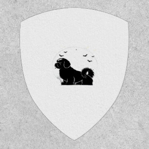 Shih Tzu Dog � Halloween Moon Silhouette Classic T Patch