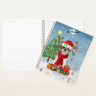 Shih Tzu Dog in Snow Christmas Planner