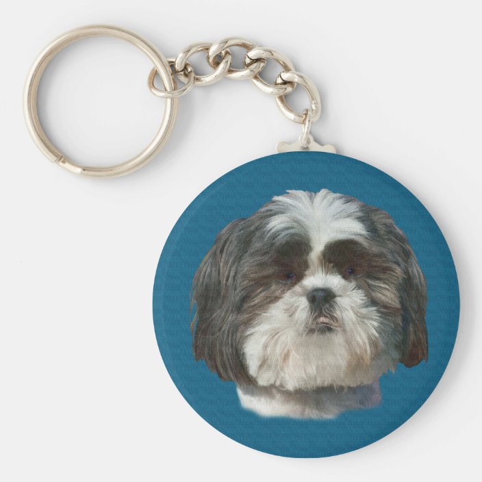 Shih Tzu Dog Keychain 