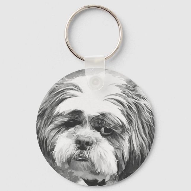 SHIH TZU DOG  KEYCHAIN (Front)