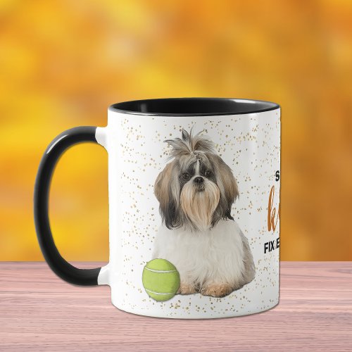 Shih_Tzu Dog Kisses Fix Everything Mug