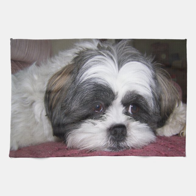 Shih Tzu Dog Kitchen Towel (Horizontal)