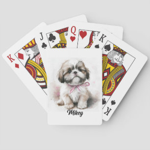 Shih Tzu Dog Lovers Gift,  Poker Cards