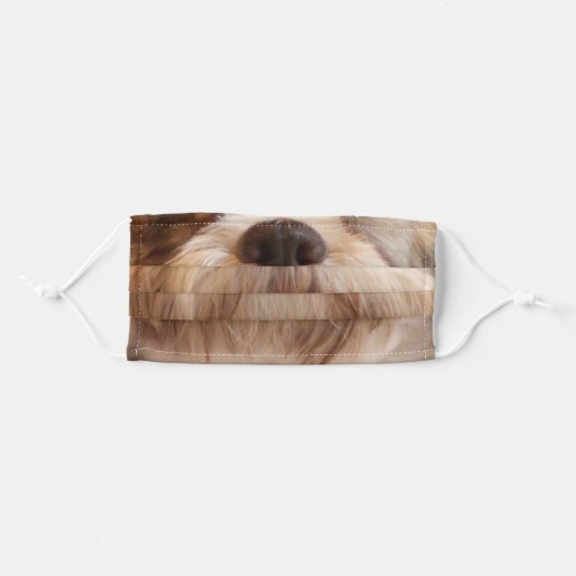 Shih Tzu Dog Nose Adult Cloth Face Mask (Front, Folded)