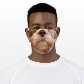 Shih Tzu Dog Nose Adult Cloth Face Mask (Worn)