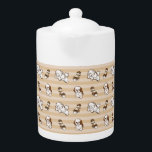 shih tzu dog pattern teapot<br><div class="desc">shih tzu dog pattern</div>