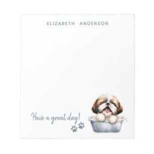 Shih Tzu Dog Personalized Notepad