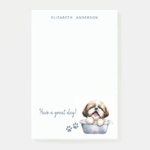 Shih Tzu Dog Personalized Post-it Notes
