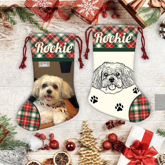 Shih Tzu Dog Personalized Small Christmas Stocking (Creator Uploaded)