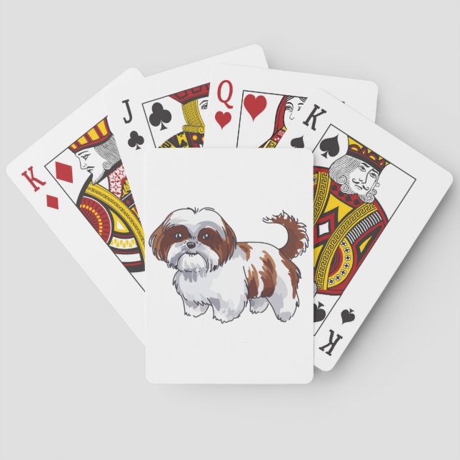 Shih Tzu Dog Poker Cards (Back)