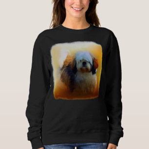 Shih Tzu Dog Portrait        Sweatshirt