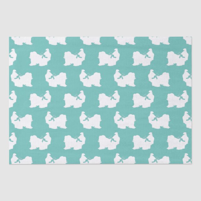 Shih-Tzu Dog Puppy Long Hair Tissue Paper (Front)