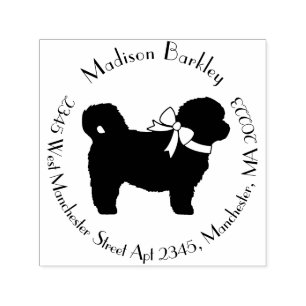 Shih Tzu Dog Puppy Teddy Bear Short Hair Self-inking Stamp
