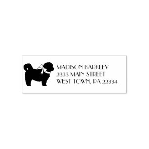 Shih Tzu Dog Puppy Teddy Bear Short Hair Self-inking Stamp