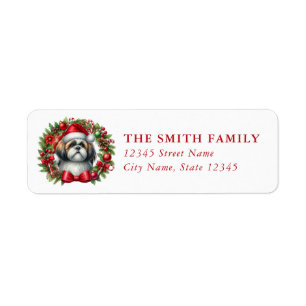 Shih Tzu Dog Return Address Labels