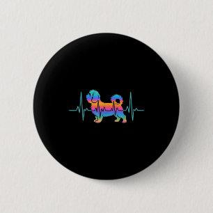 Shih tzu dog shihtzu dog heartbeat shitzhu funnySh Button