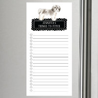 Shih tzu Dog Shopping List Magnetic Notepad