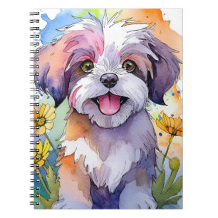 Shih Tzu Dog Spiral Notebook