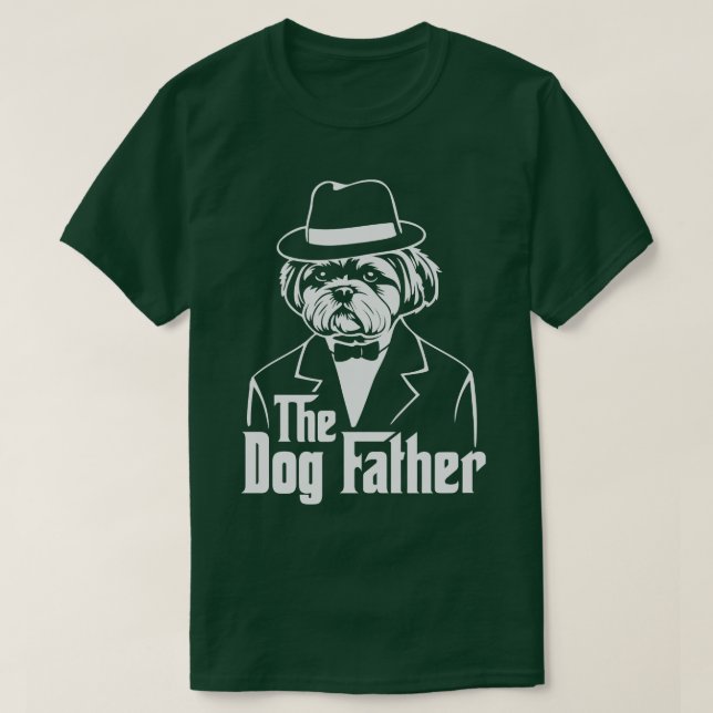 Shih Tzu Dog The DogFather Funny Pet 1 T-Shirt (Design Front)