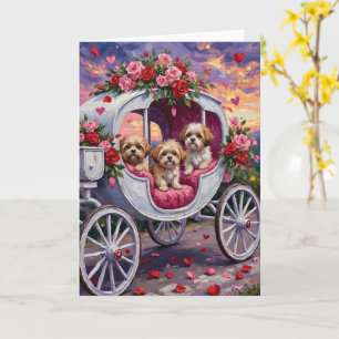 Shih Tzu Dog Valentine's Day Card