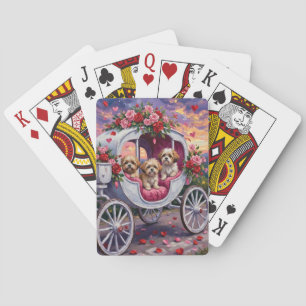 Shih Tzu Dog Valentine's Day Poker Cards