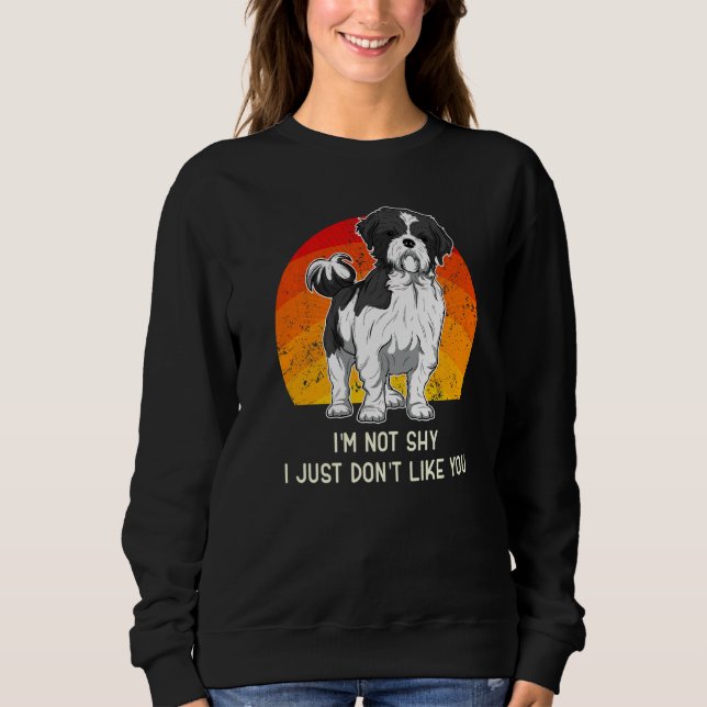 Shih Tzu Dog Vintage  30 Sweatshirt (Front)