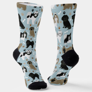 Shih Tzu Dogs Paws and Bones Socks
