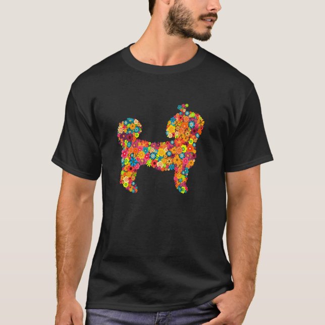 Shih Tzu Flower T-Shirt (Front)