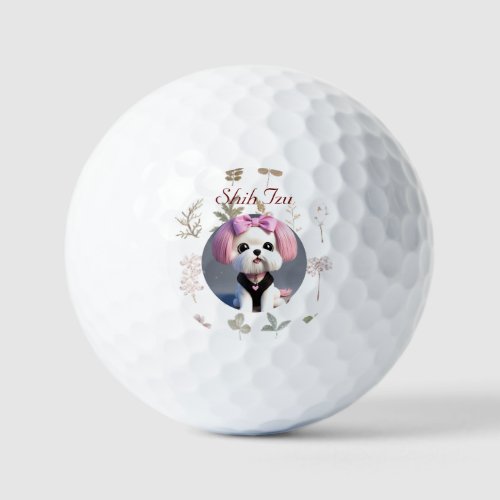 Shih Tzu Golf Balls