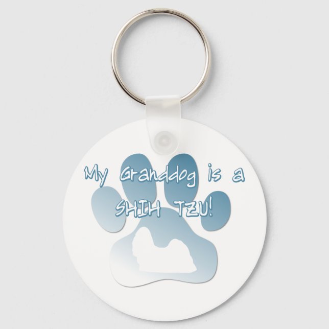 Shih Tzu Granddog Keychain (Front)