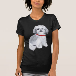 Shih Tzu Gray and White T-Shirt