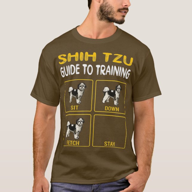 Shih Tzu Guide To Training Dog Obedience T-Shirt (Front)