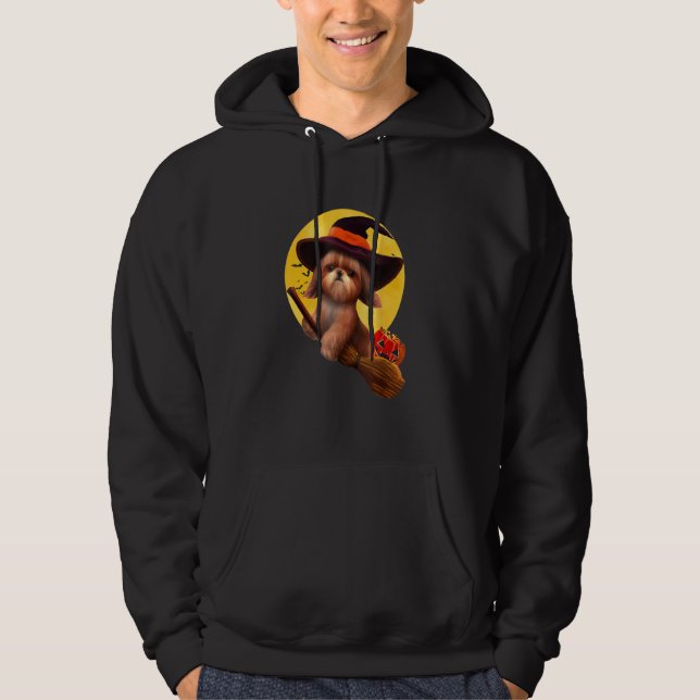 Shih Tzu Halloween Costume Men Women Boys Girls Do Hoodie (Front)