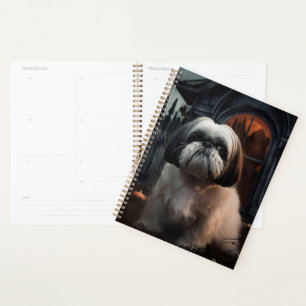 Shih Tzu Halloween Scary Planner