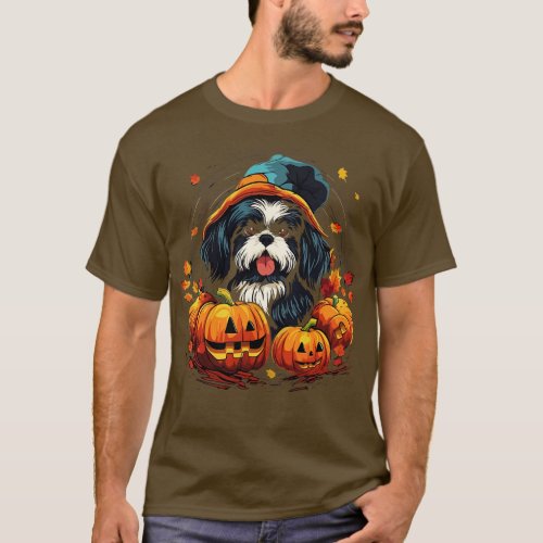 Shih Tzu Halloween T_Shirt
