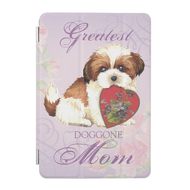 Shih Tzu Heart Mom iPad Mini Cover (Front)