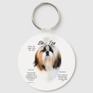 Shih Tzu History Design Keychain