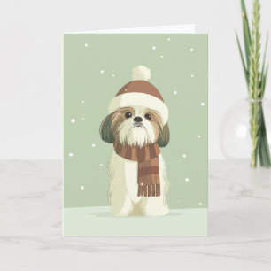 Shih Tzu Holiday Greeting Card