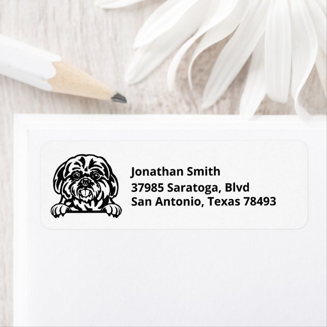 SHIH TZU | Image on Return Address Label (Insitu)