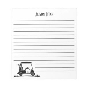 Shih Tzu In Cart Name Notepad