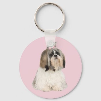 Shih Tzu Keychain by normagolden at Zazzle